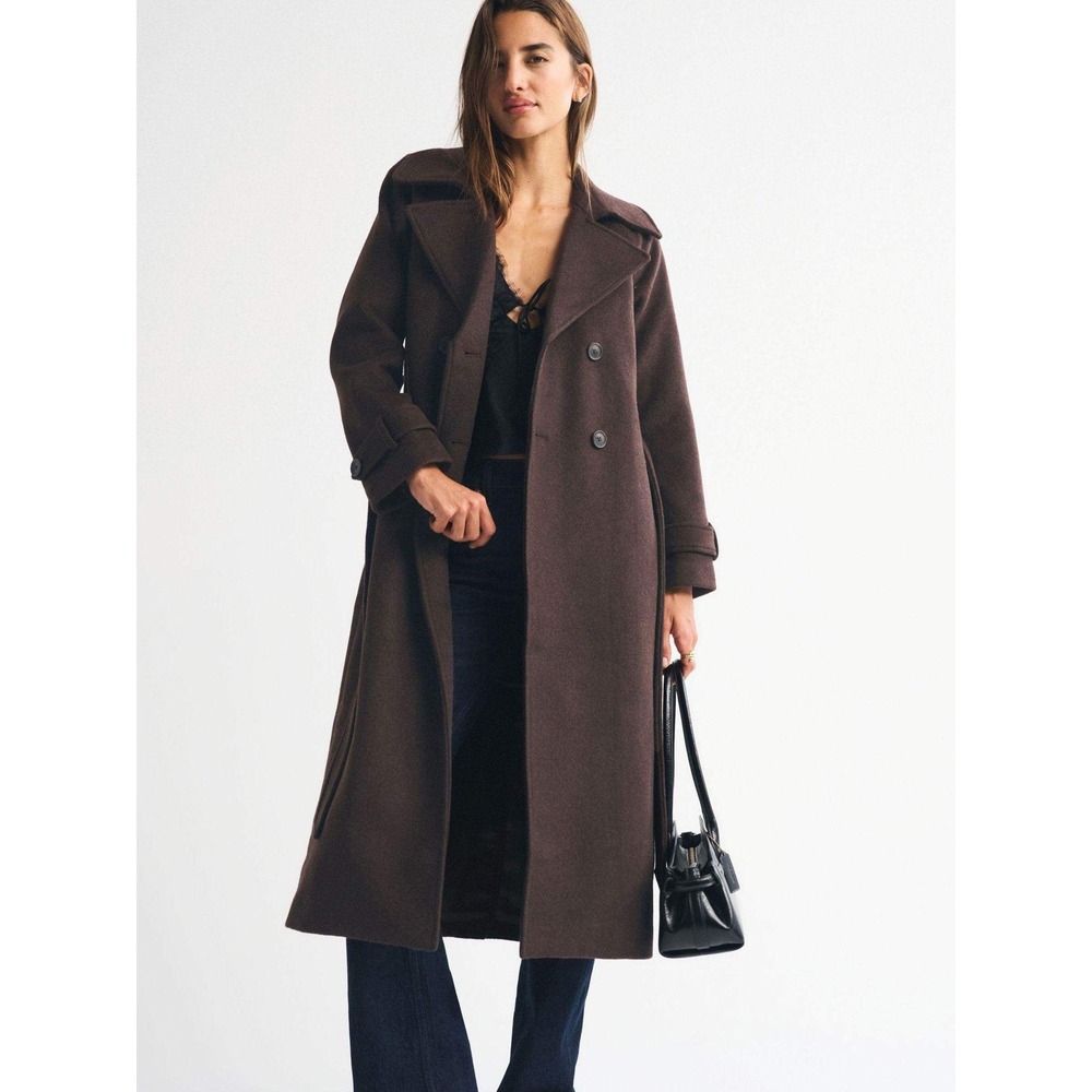 Abercrombie & Fitch Trench Coat Women Size S New